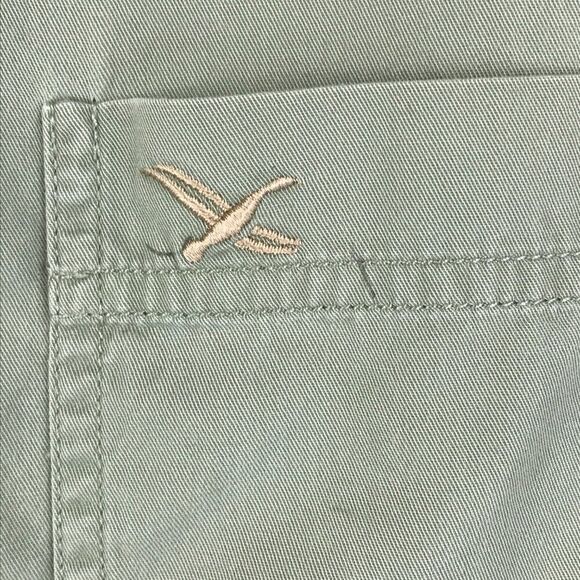 Eddie Bauer Casual Button Down Shirt Men's Large Green 100% Cotton Woven Outdoor - Picture 6 of 11